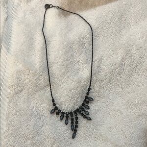Elegant Black Beaded Necklace